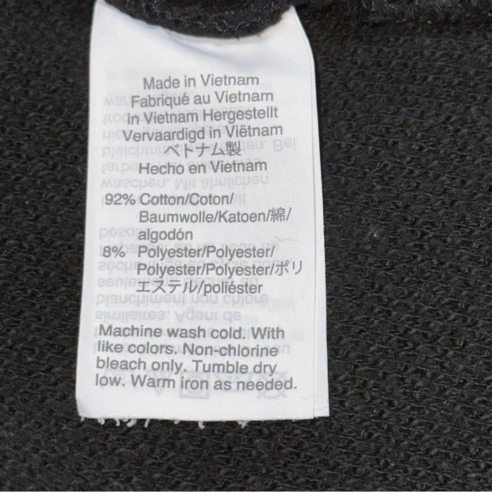 J. Crew Mercantile Black Pullover Mock Neck Sweatshirt Size S